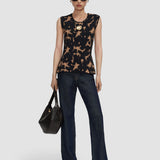 Brown Acis Tortoise Knit Tank Top - Joseph