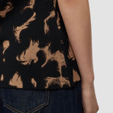 Brown Acis Tortoise Knit Tank Top - Joseph