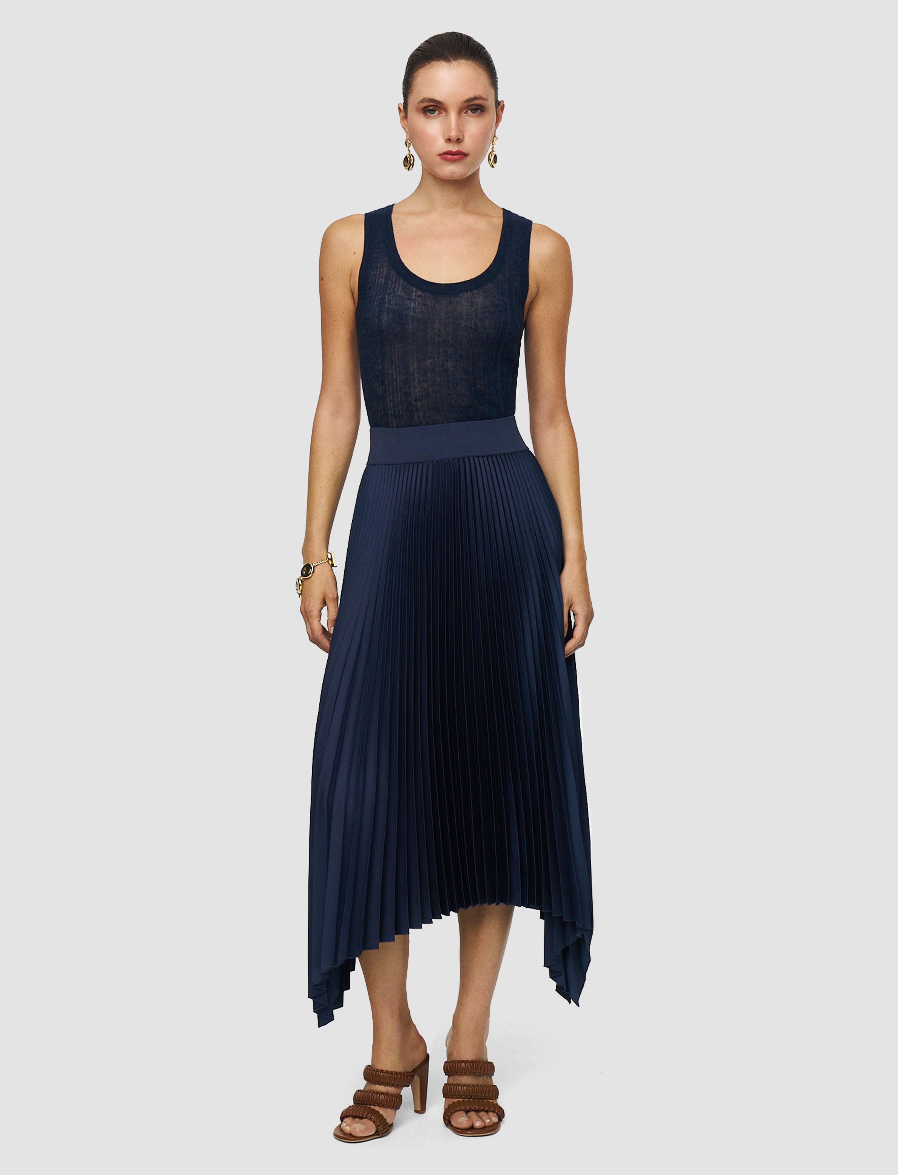blue-ade-knit-weave-plisse-skirt-JOSEPH