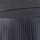 Grey Ade Knit Weave Plissé Skirt - Joseph