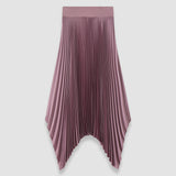 Purple Ade Knit Weave Plissé Skirt - Joseph