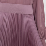 Purple Ade Knit Weave Plissé Skirt - Joseph