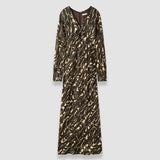 Adore Printed Crinkle Dress