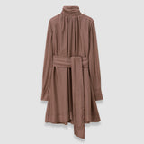 Robe Agata en mélange de soie imprimée 