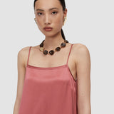 Pink Agnes Silk Satin Dress - Joseph