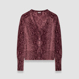 Purple Aisha Cashair Snake Knitwear - Joseph