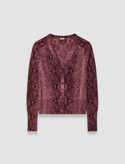 Purple Aisha Cashair Snake Knitwear - Joseph