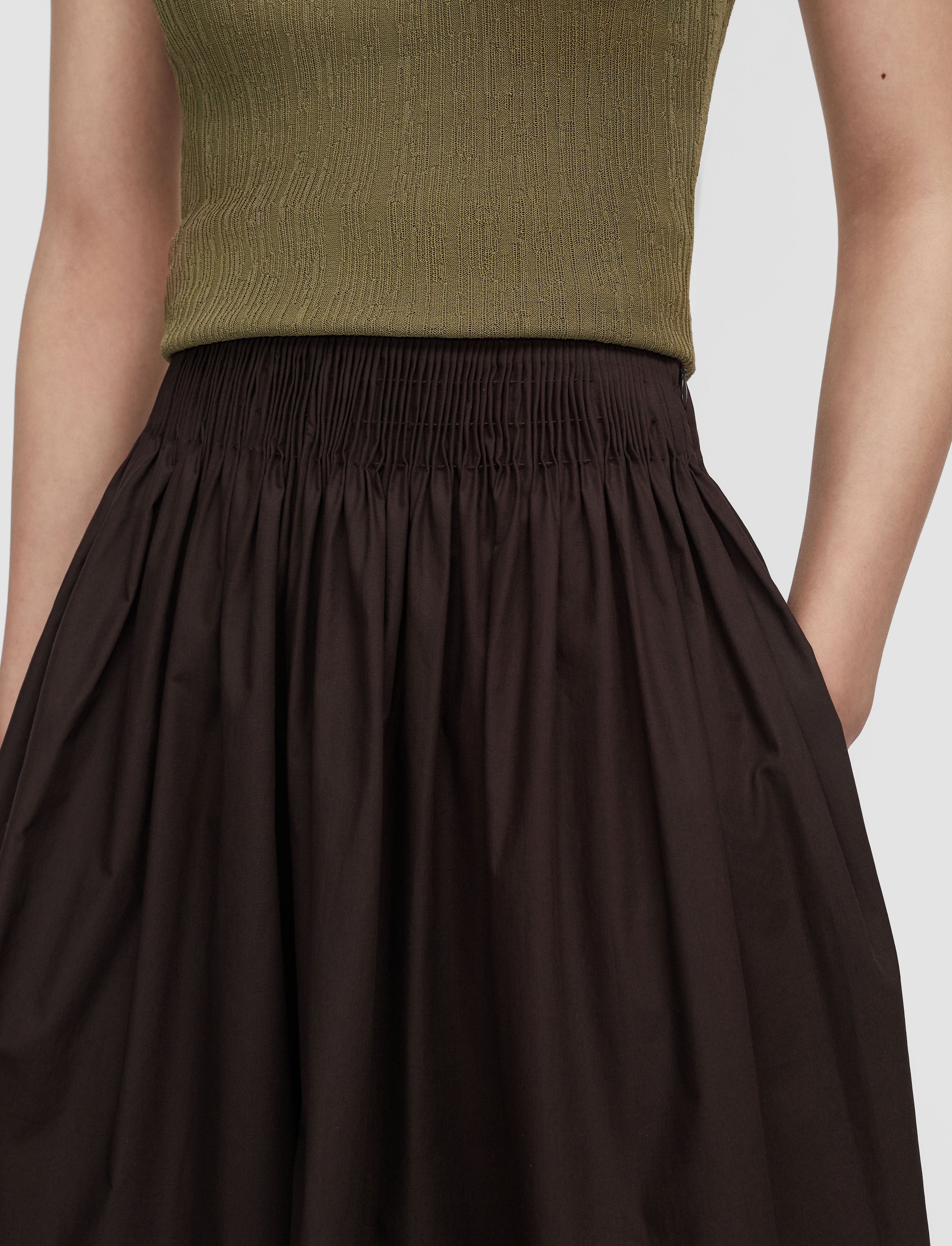 brown-aissa-cotton-poplin-shorts-JOSEPH