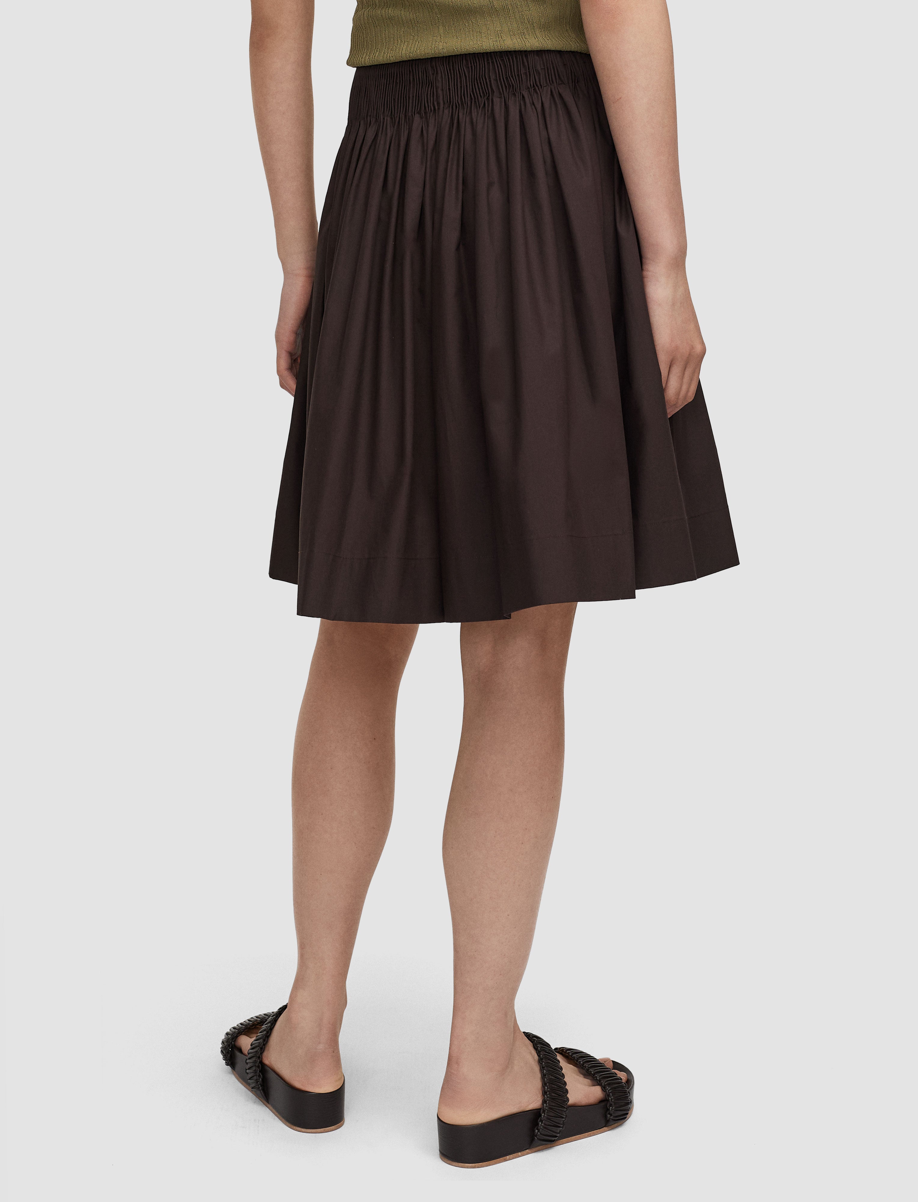 brown-aissa-cotton-poplin-shorts-JOSEPH