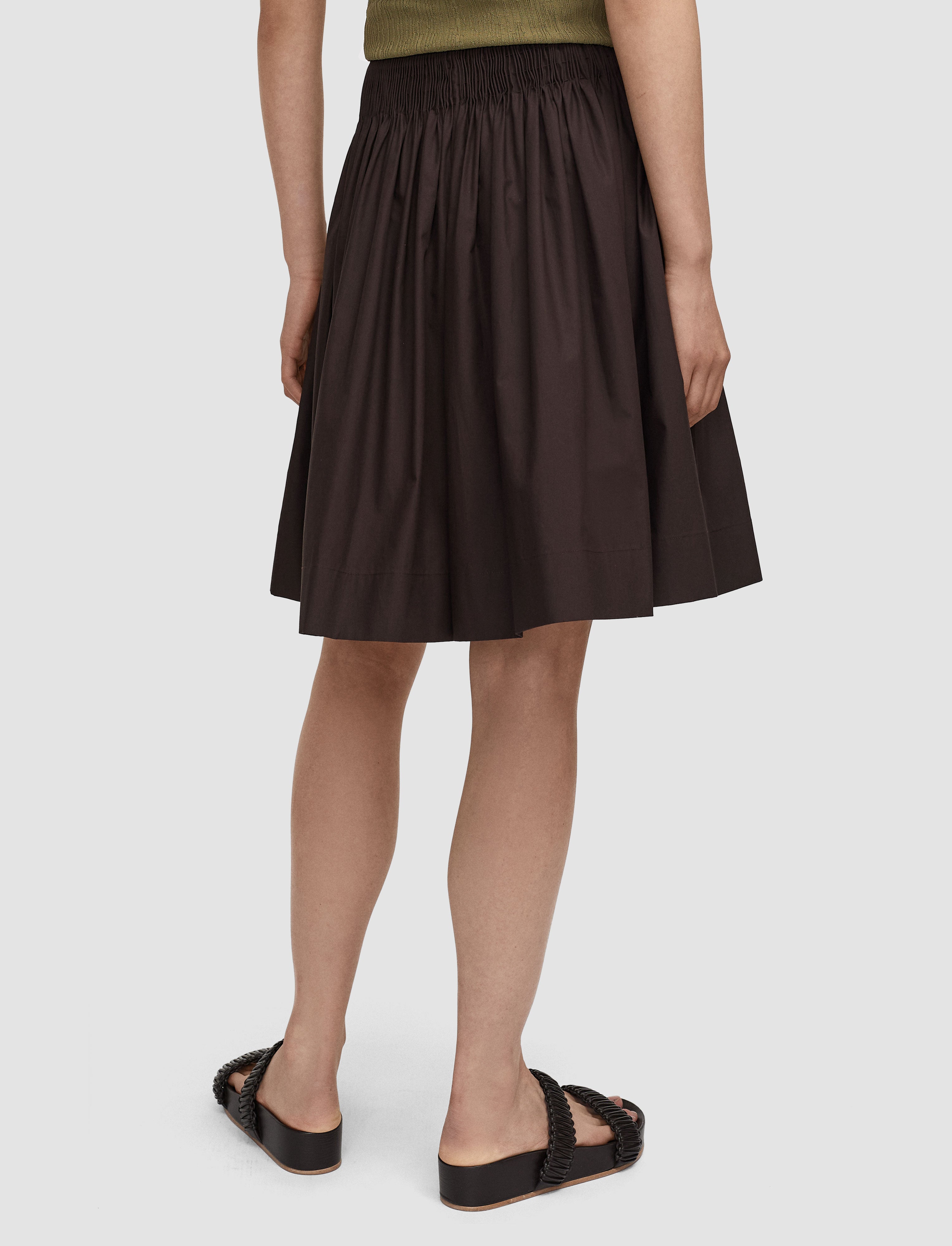 brown-aissa-cotton-poplin-shorts-JOSEPH