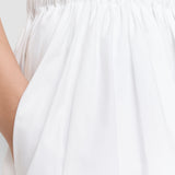 White Aissa Cotton Poplin Shorts - Joseph