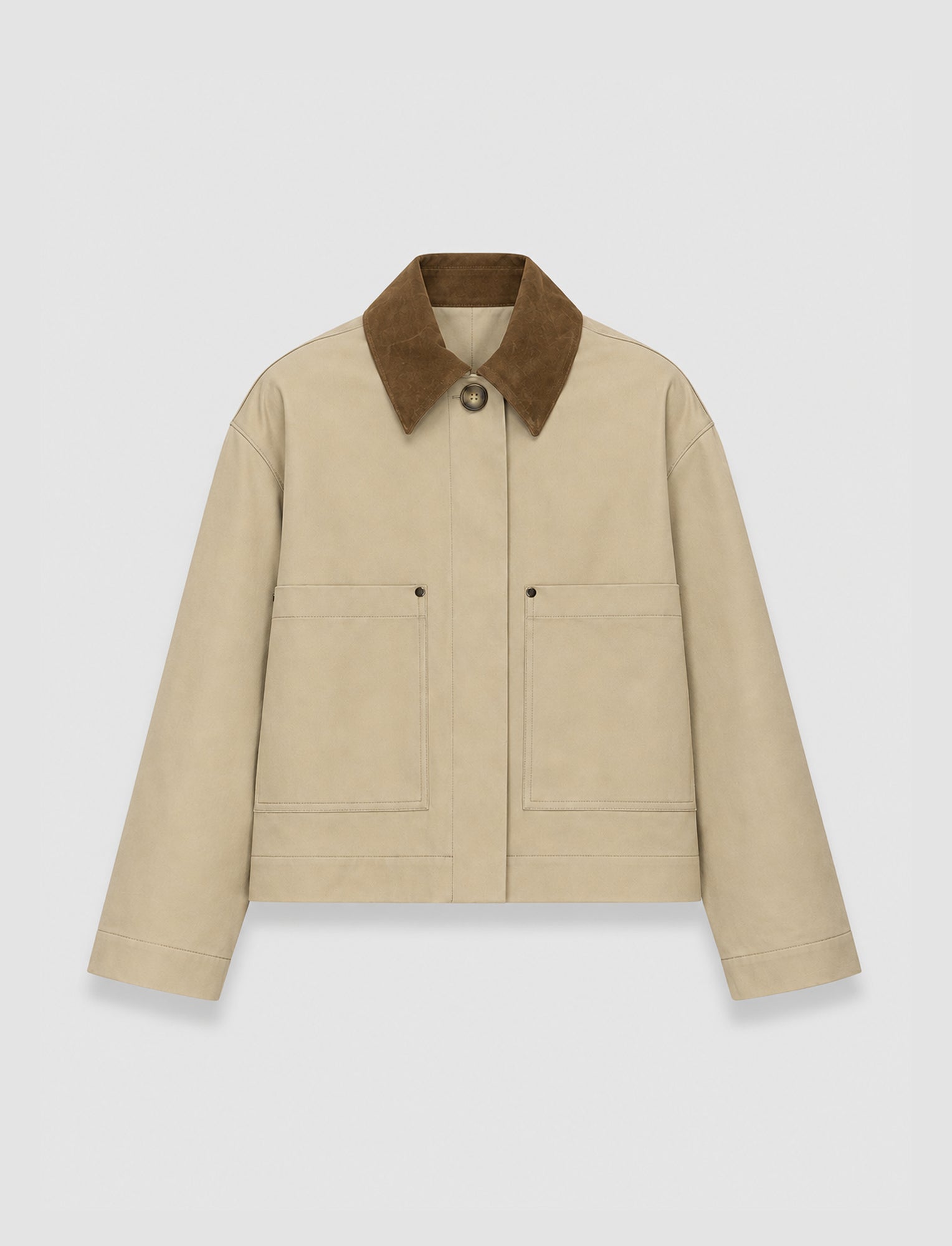beige-aitna-cotton-jacket-JOSEPH