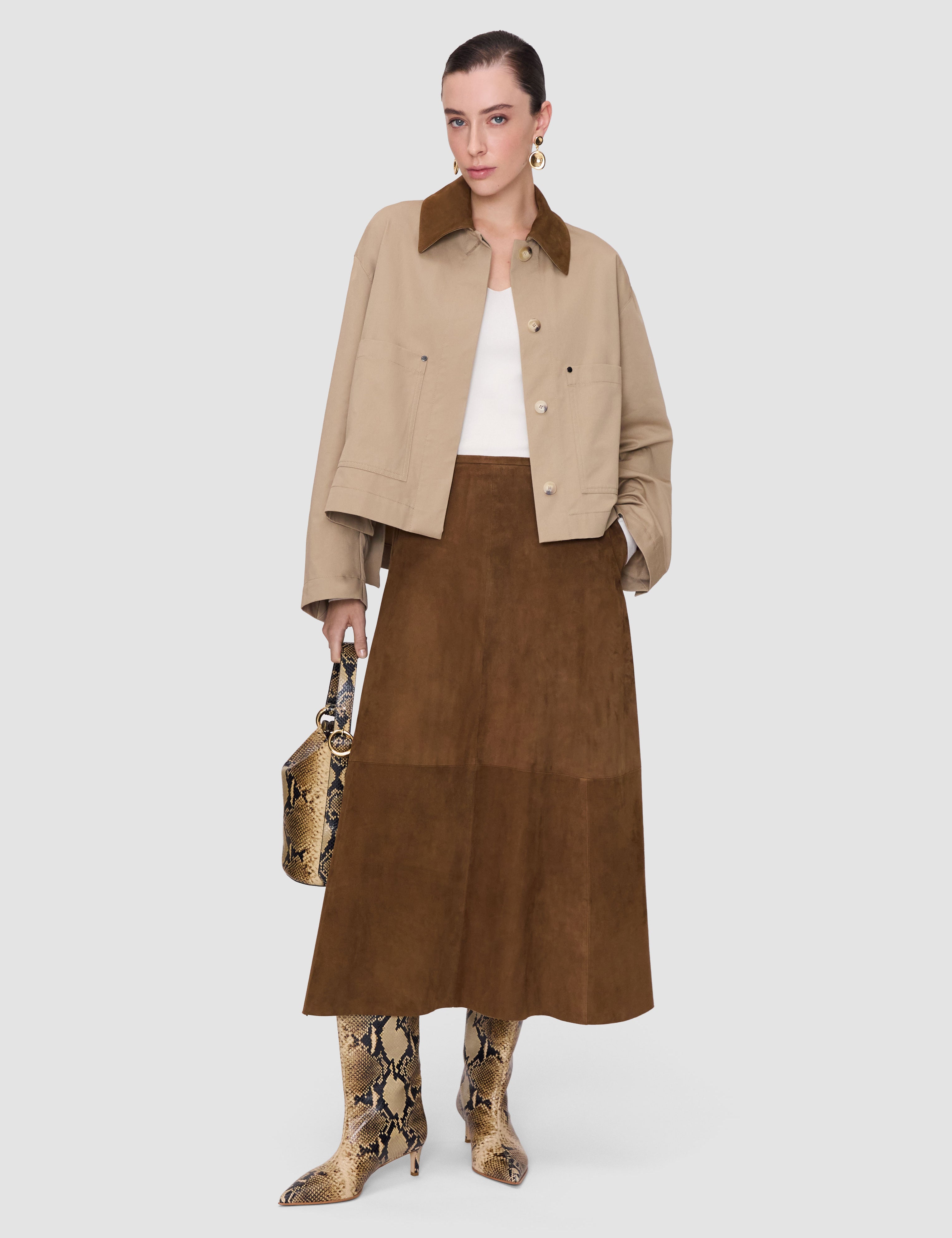 Beige Aitna Cotton Jacket - Joseph