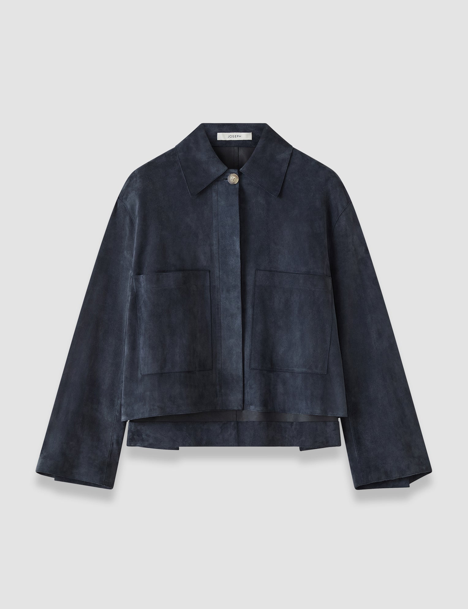 Blue Aitna Light Suede Jacket - Joseph
