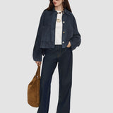 Blue Aitna Light Suede Jacket - Joseph