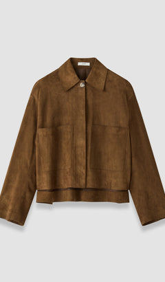 Brown Aitna Light Suede Jacket - Joseph
