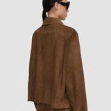 Brown Aitna Light Suede Jacket - Joseph