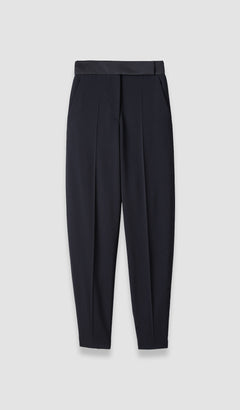 Black Aix Tailored Crepe Trousers - Joseph