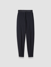Black Aix Tailored Crepe Trousers - Joseph