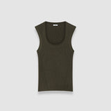 Alaou Linen Blend Knit Vest Top