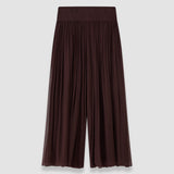 Purple Ale Silk Chiffon Trousers - Joseph