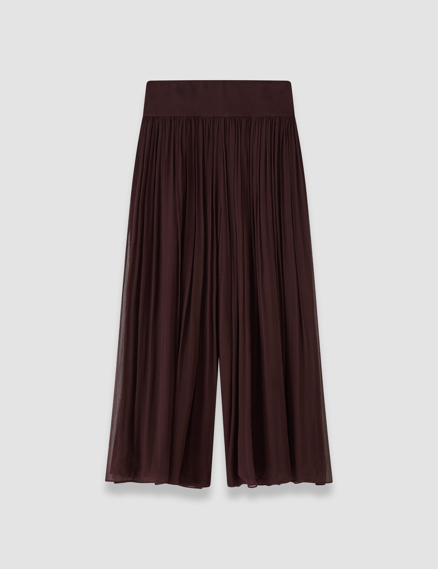 Purple Ale Silk Chiffon Trousers - Joseph