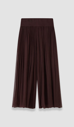 Purple Ale Silk Chiffon Trousers - Joseph