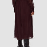 Purple Ale Silk Chiffon Trousers - Joseph