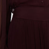Purple Ale Silk Chiffon Trousers - Joseph