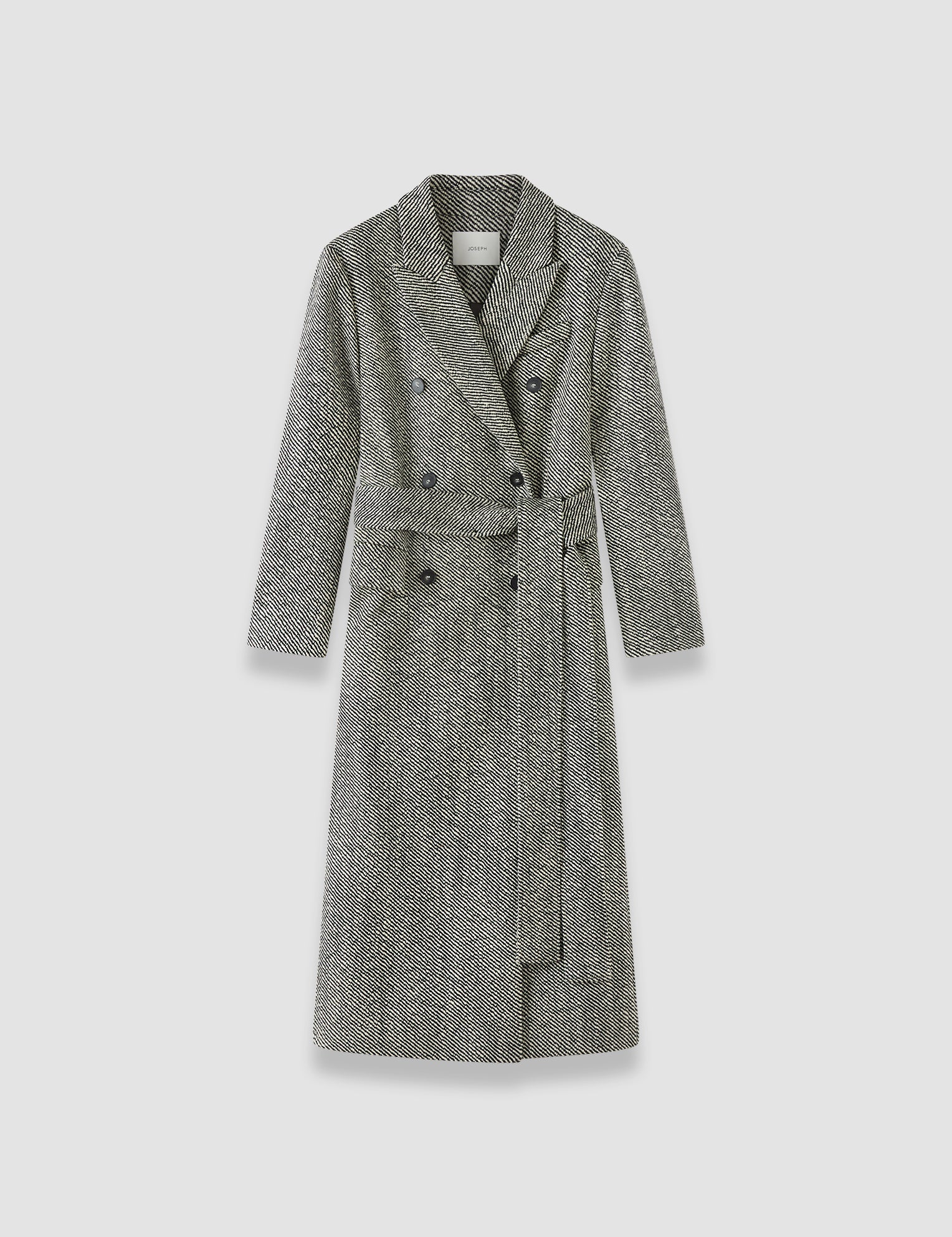 Grey Alessio Wool Twill Coat - Joseph
