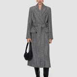 Grey Alessio Wool Twill Coat - Joseph
