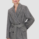 Grey Alessio Wool Twill Coat - Joseph