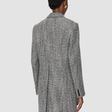 Grey Alessio Wool Twill Coat - Joseph