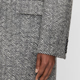 Grey Alessio Wool Twill Coat - Joseph