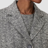 Grey Alessio Wool Twill Coat - Joseph