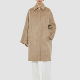 Beige Alger Water Weave Wool Coat - Joseph