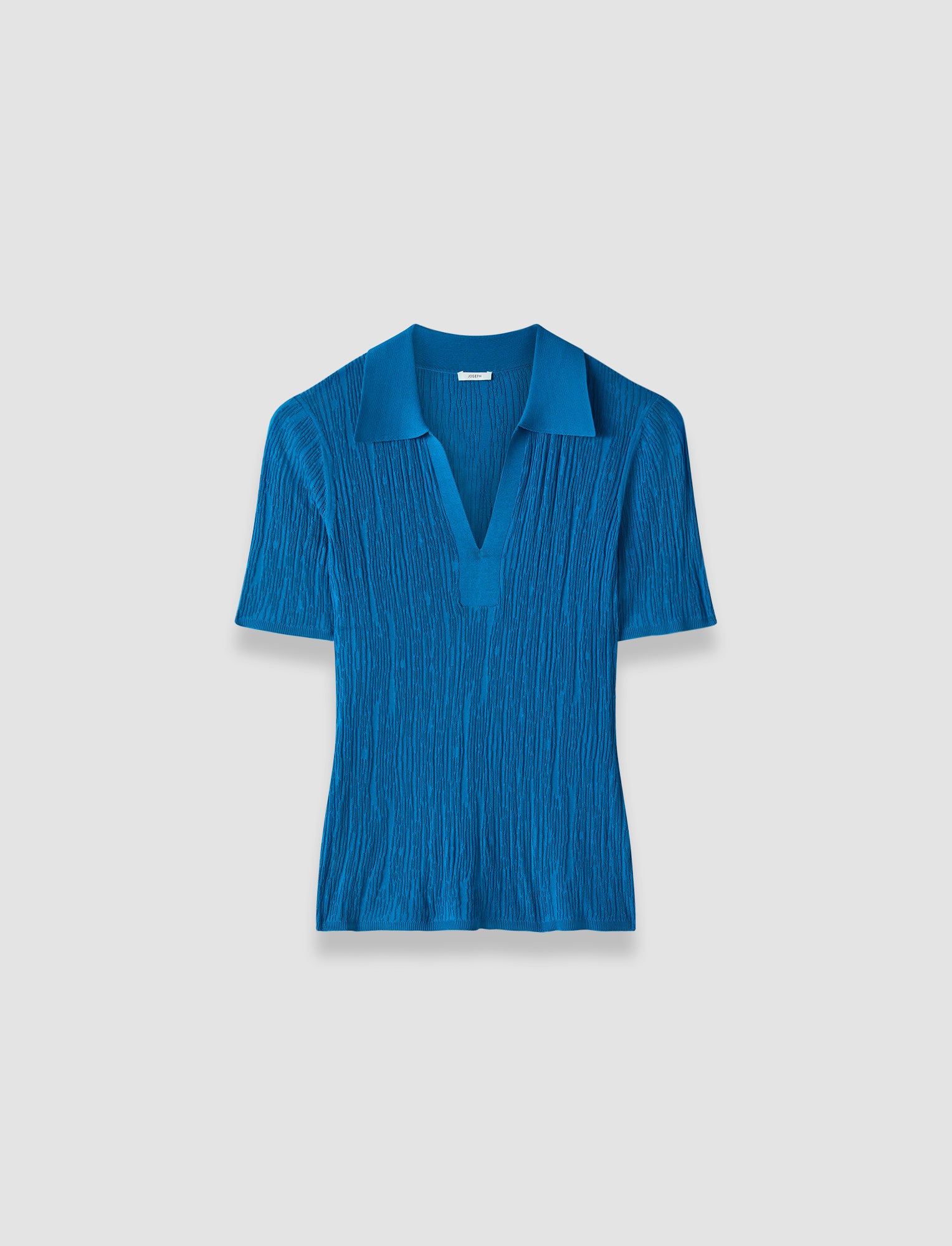 bleu-polo-aliane-en-viscose-froissee-JOSEPH