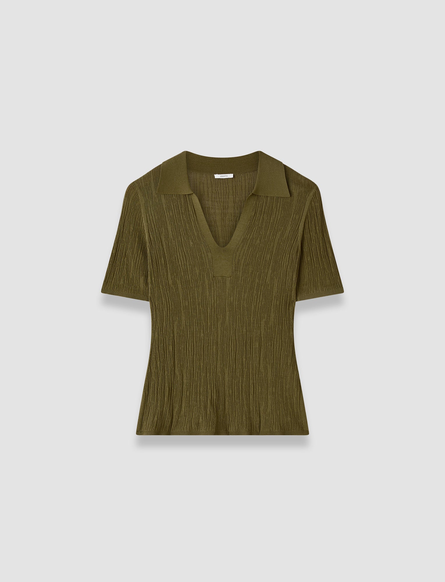 green-aliane-crinkle-viscose-polo-top-JOSEPH