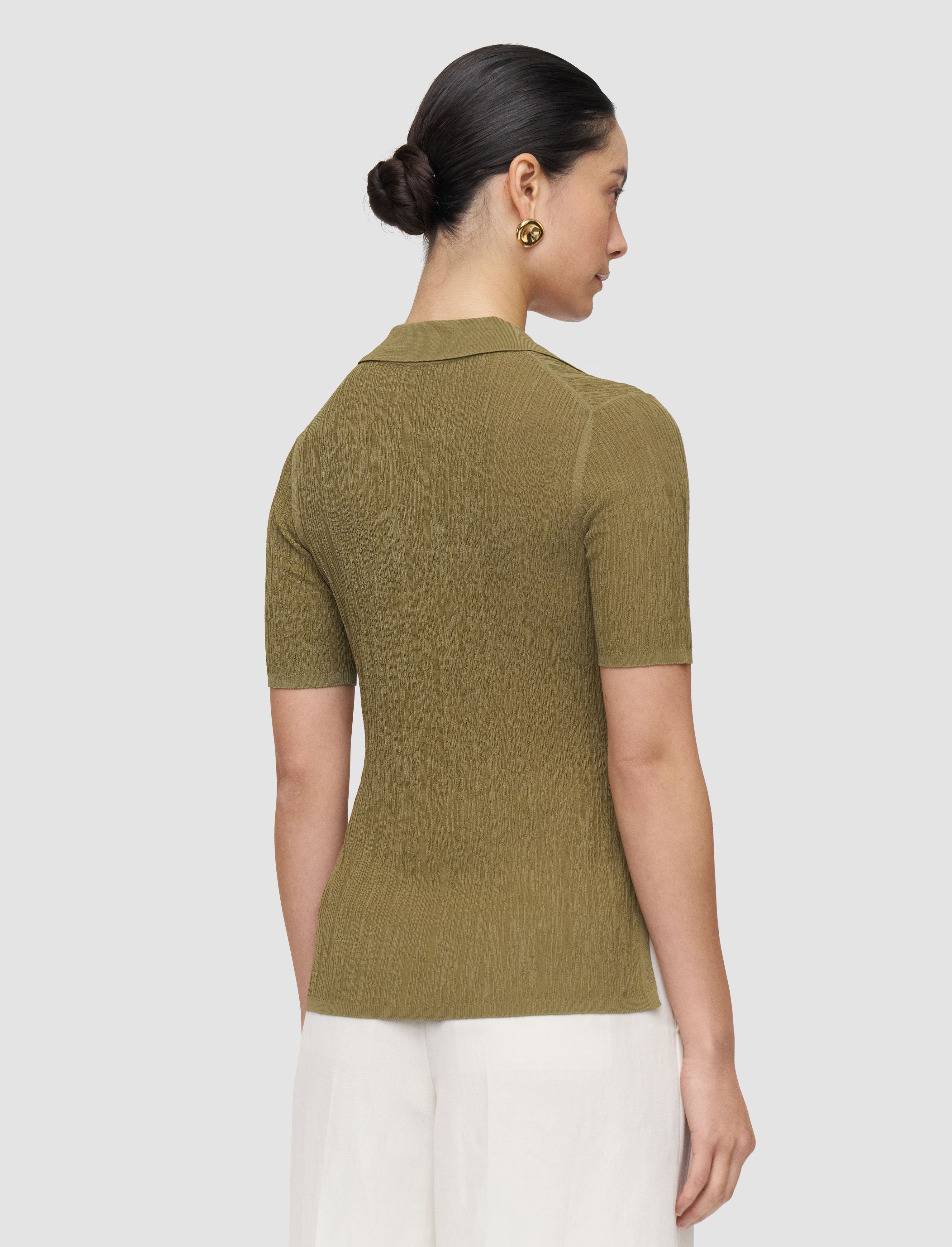 green-aliane-crinkle-viscose-polo-top-JOSEPH
