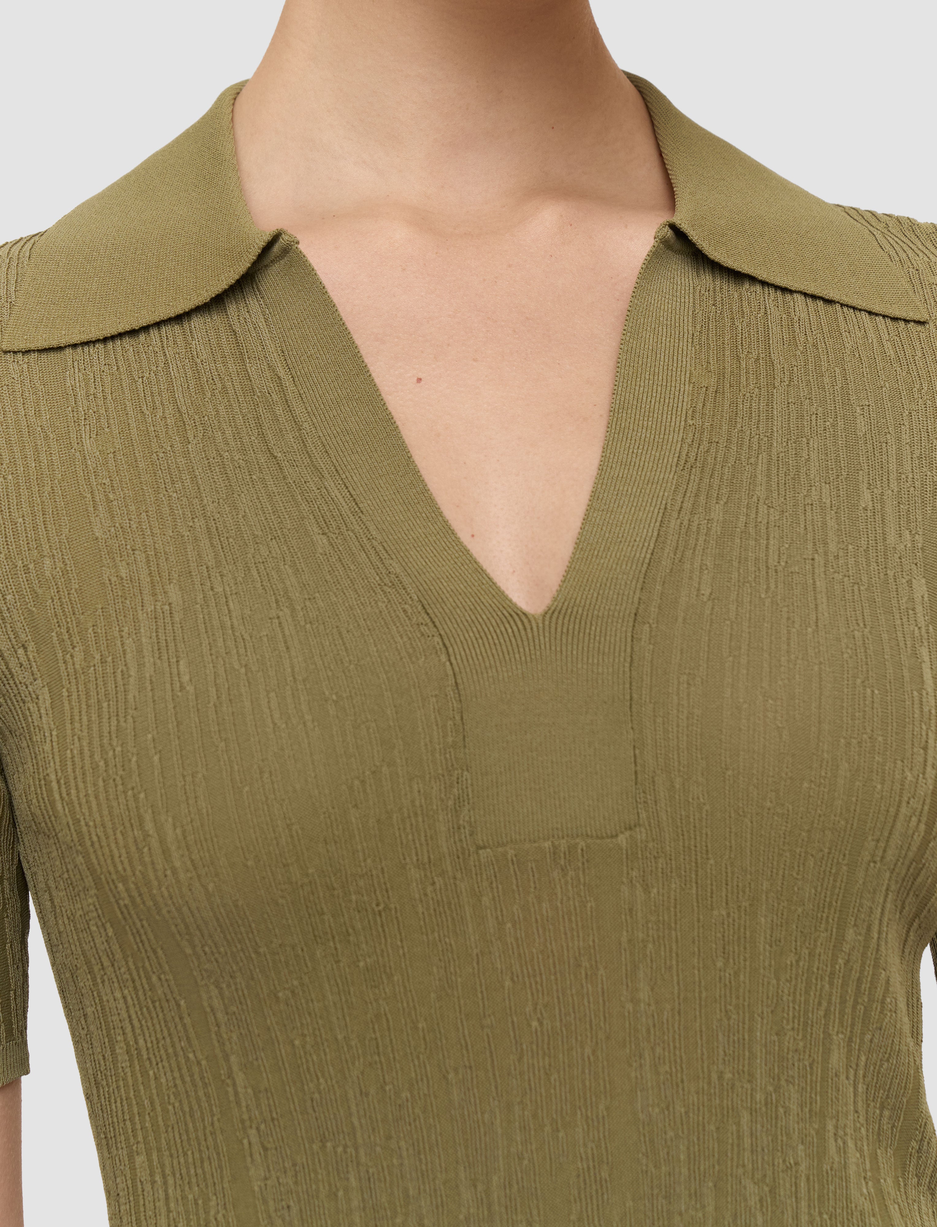 green-aliane-crinkle-viscose-polo-top-JOSEPH