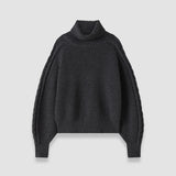Grey Alodina Merino Wool Knit Jumper - Joseph