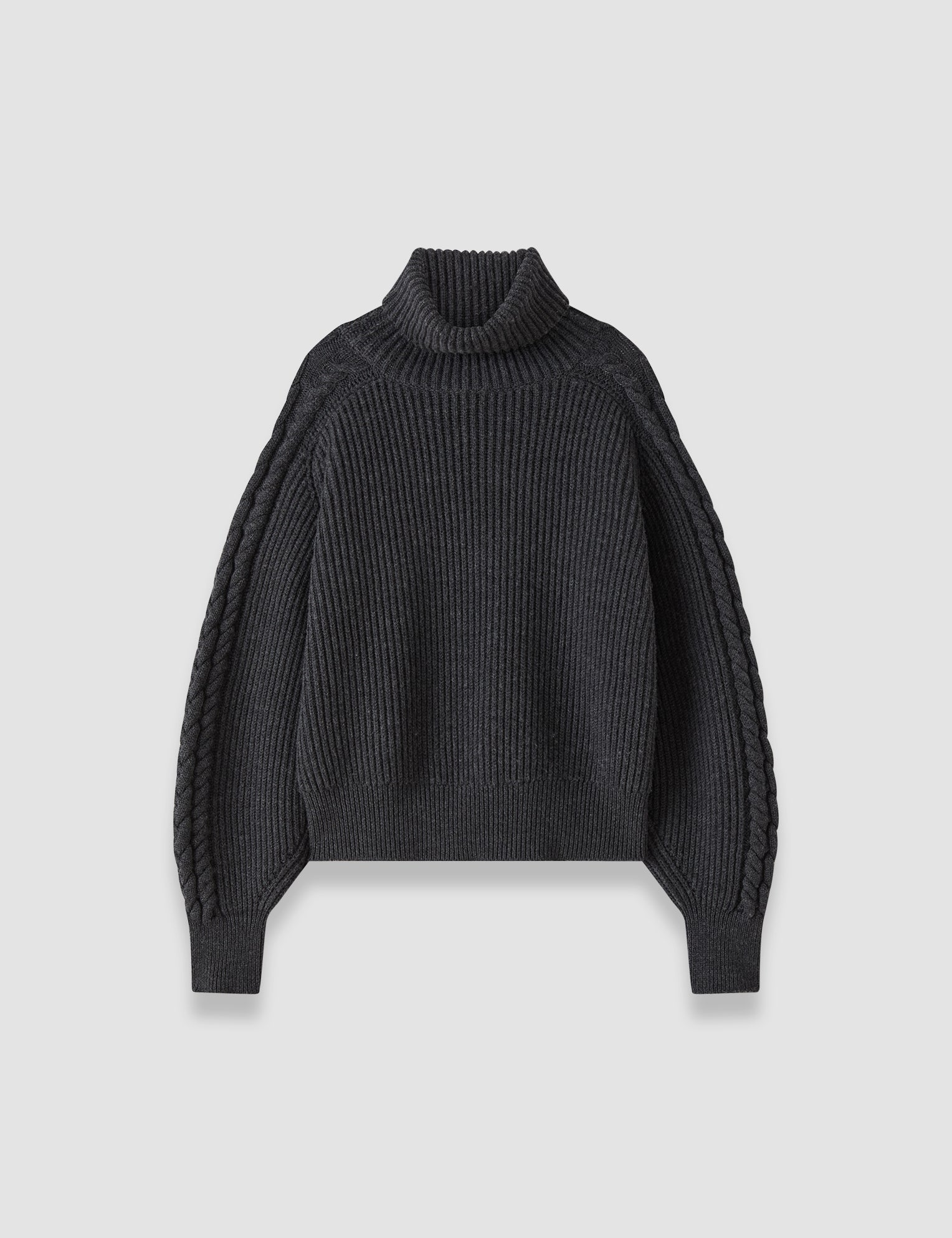 Grey Alodina Merino Wool Knit Jumper - Joseph