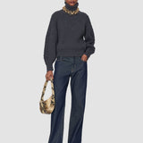 Grey Alodina Merino Wool Knit Jumper - Joseph