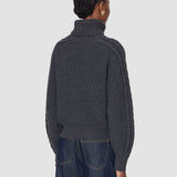 Grey Alodina Merino Wool Knit Jumper - Joseph