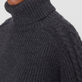 Grey Alodina Merino Wool Knit Jumper - Joseph