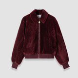 Red Alpes Short Hair Shearling Jacket - Joseph