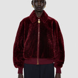 Red Alpes Short Hair Shearling Jacket - Joseph