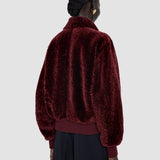 Red Alpes Short Hair Shearling Jacket - Joseph