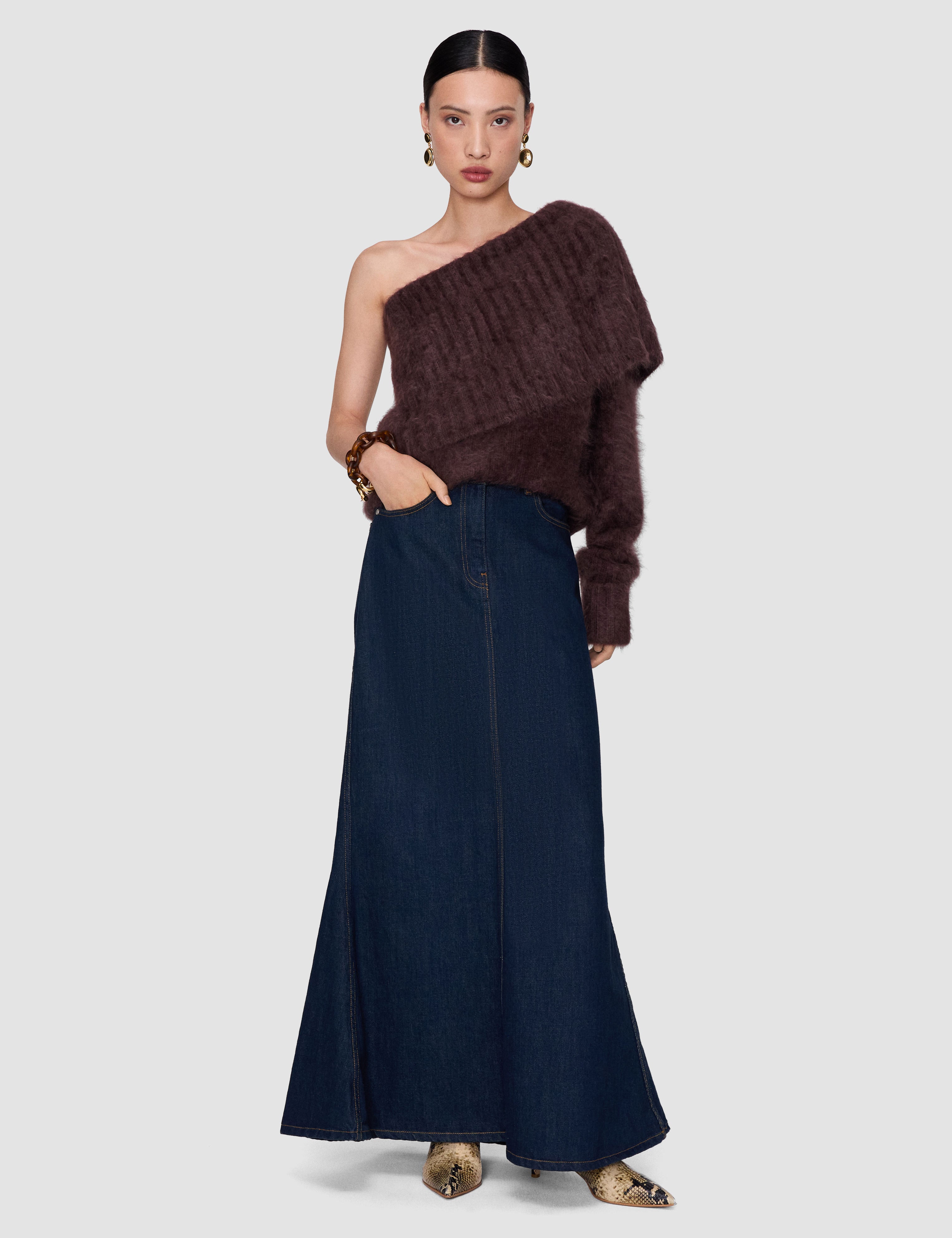 Blue Alport Indigo Denim Skirt - Joseph