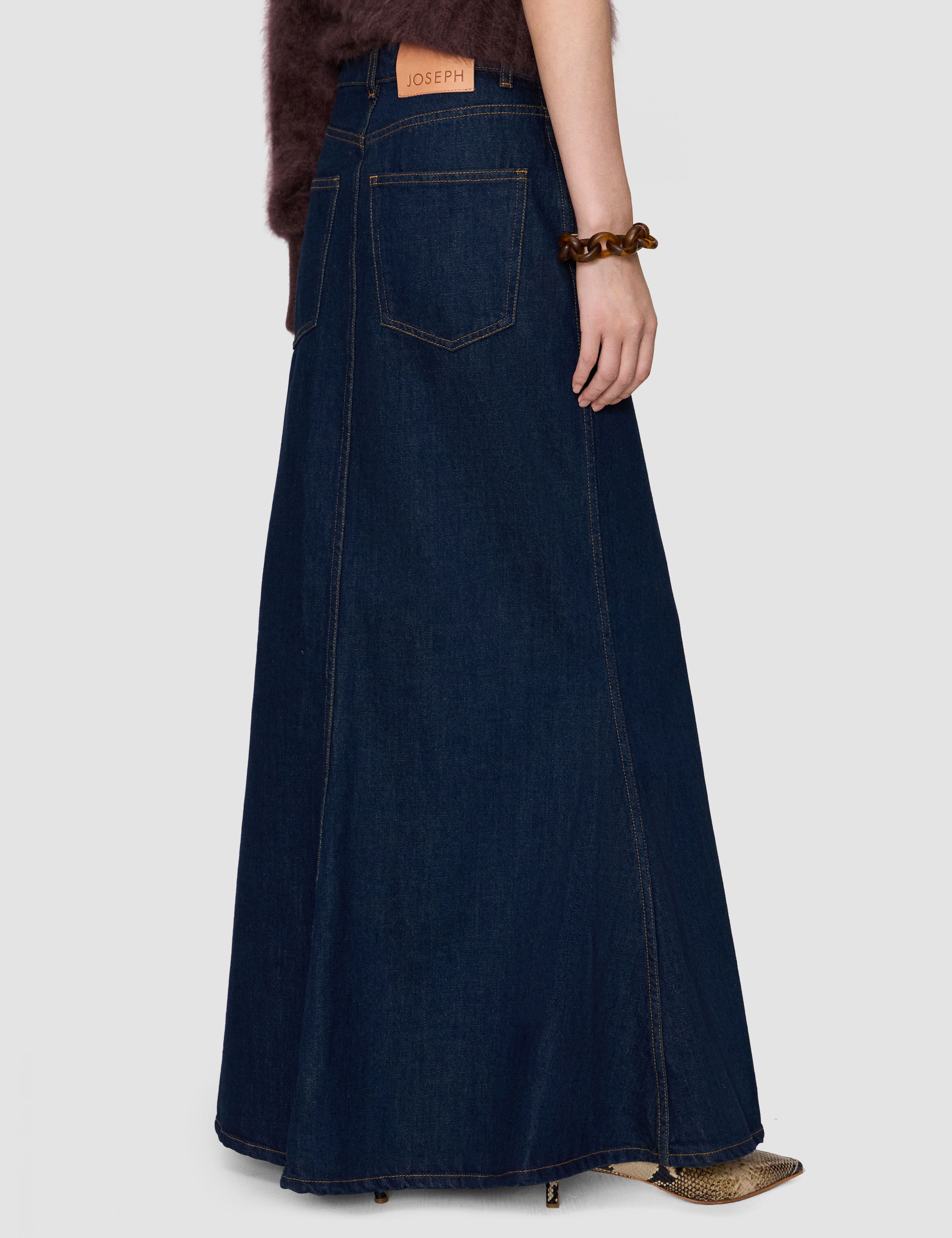 Blue Alport Indigo Denim Skirt - Joseph